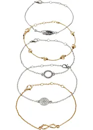 Set de bracelets (Ens. 5 pces.), bonprix