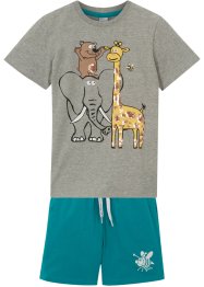 T-shirt garçon avec paillettes réversibles et bermuda (Ens. 2 pces.), bpc bonprix collection