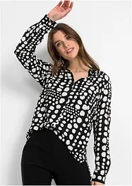 Chemisier long imprimé en viscose fluide, bonprix