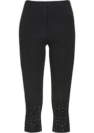 Legging corsaire avec pierres brillantes, bonprix