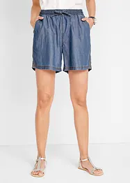 Short en denim léger avec taille confortable, extra large, bonprix