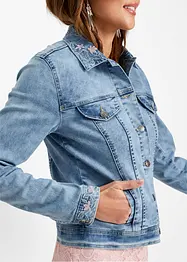 Veste en jean avec broderie, bonprix