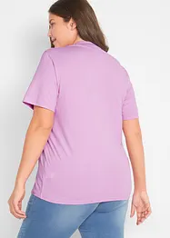 Lot de 5 T-shirts longs et amples à col V, bonprix