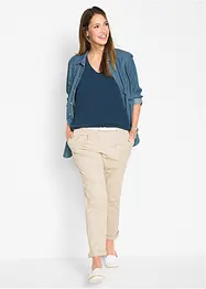 Lot de 5 débardeurs longs 100% coton, bonprix