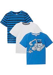 Lot de 3 T-shirts garçon coton, bpc bonprix collection
