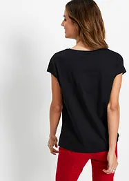 T-shirt avec inscription à sequins, bonprix