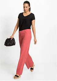 Pantalon palazzo en lin mélangé, bonprix