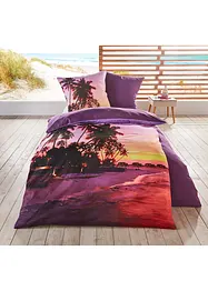 Parure de lit réversible motif plage, bonprix