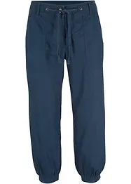 Pantalon 3/4 en lin et coton, bonprix