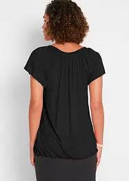 T-shirt col V manches courtes, bonprix