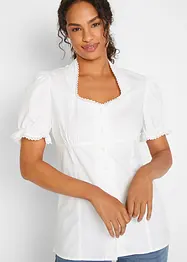 Blouse bavaroise à col Blanche-Neige, bonprix