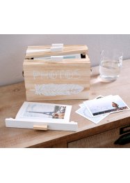 Boîte de rangement photos en bois, bpc living bonprix collection