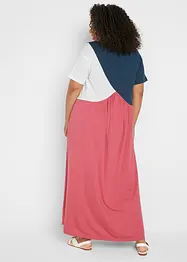 Robe longue en jersey, color block, bonprix