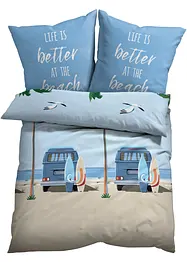 Parure de lit motif van et palmiers à la plage, bonprix
