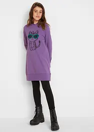 Robe sweat-shirt fille à sequins réversibles, bonprix