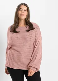 Pull en maille ajourée oversize, bonprix