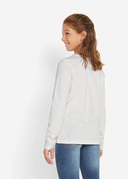 Lot de 2 T-shirts manches longues fille en coton, bpc bonprix collection
