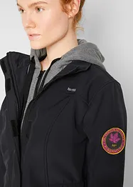 Veste longue softshell imperméable, style 2 en 1, bonprix