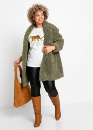 Manteau court oversize aspect laine, RAINBOW