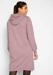 Robe sweat à capuche et élastique à la base, bonprix