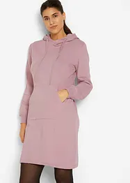 Robe sweat à capuche et élastique à la base, bonprix