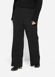 Pantalon large en viscose mélangée à taille élastiquée, bonprix