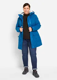 Parka fonctionnelle imperméable avec polaire peluche et capuche, bonprix