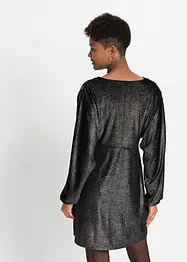 Robe scintillante en velours avec décolleté plongeant en V, bonprix