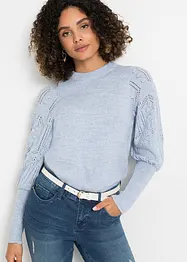 Pull à motif ajouré, bonprix