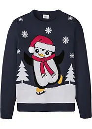 Pull avec motif de Noël, bonprix