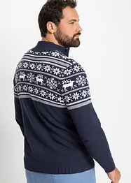 Gilet norvégien en maille douce 100% coton, bonprix