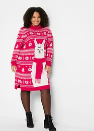 Robe de Noël en maille avec motif animal, bonprix