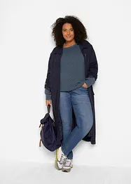 Pull en maille texturée de coton mélangé, bonprix