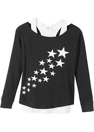 T-shirt fille avec top (Ens. 2 pces.) en coton, bpc bonprix collection