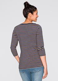 Lot de 2 T-shirts de grossesse en coton, imprimé et manches 3/4, bpc bonprix collection