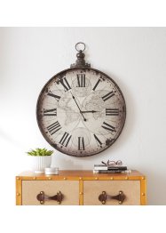 Horloge murale avec mappemonde, bpc living bonprix collection