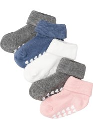 Lot de 5 paires de chaussettes bébé avec coton bio, bpc bonprix collection