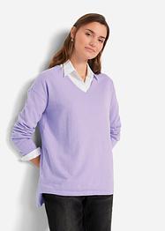 Pull court-long avec fente latérale, bpc bonprix collection