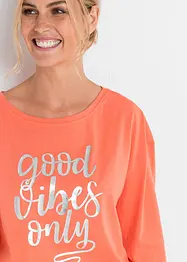 Pyjama avec T-shirt oversize, bonprix