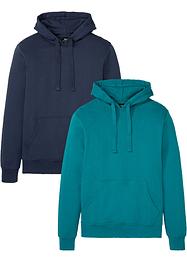 Lot de 2 sweat-shirts à capuche, bpc bonprix collection