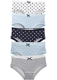 Lot de 5 culottes fille, bpc bonprix collection