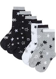 Lot de 6 paires de chaussettes femme avec coton, bpc bonprix collection