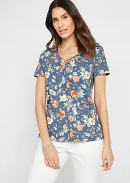 T-shirt en coton avec imprimé, manches courtes, bonprix