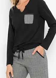 Pyjama avec pantalon en flanelle, bonprix