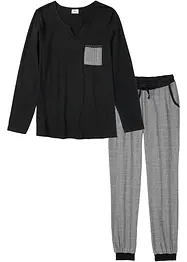 Pyjama avec pantalon en flanelle, bonprix