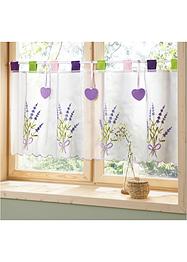 Brise-bise avec broderie lavande, bpc living bonprix collection