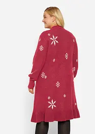 Robe en maille avec flocons de neige, bonprix