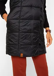 Gilet sans manches matelassé coupe longue, bonprix