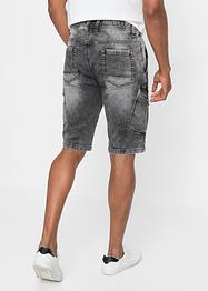 Bermuda jean-jogging avec poches cargo, Regular Fit, RAINBOW