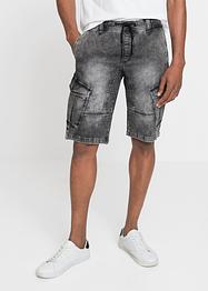 Bermuda jean-jogging avec poches cargo, Regular Fit, RAINBOW